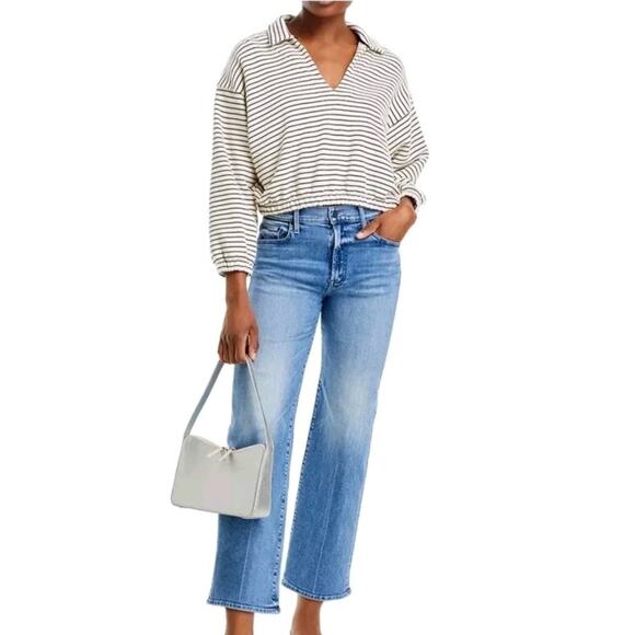 Mother The Rambler High Rise Ankle Straight Jeans in We The Animals Women's 27